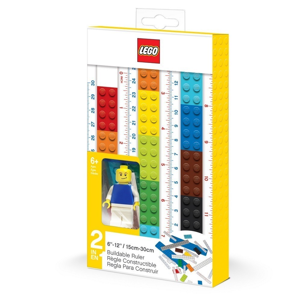 LEGO 創意組裝文具尺(15-30公分)(付人偶)【必買站】樂高文具系列