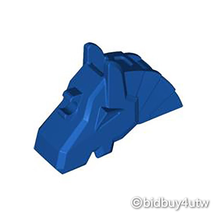LEGO零件 動物配件 馬盔 48492 寶藍色 4227044【必買站】樂高零件