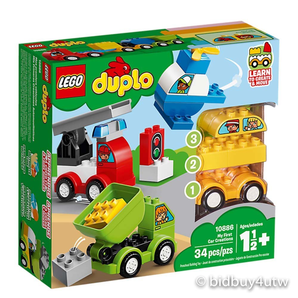 LEGO 10886 得寶系列 我的第一套創意汽車組合【必買站】樂高盒組
