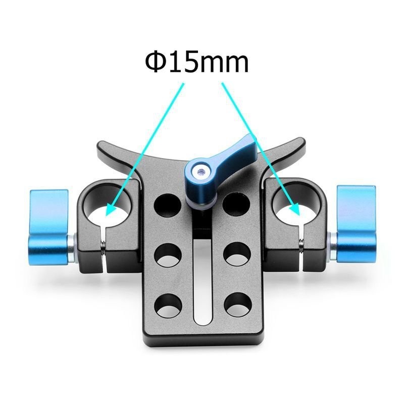 🥳丨臺灣發貨🥳馨特 15mm通用雙孔導管夾單反微單導軌底座固定支架長焦鏡頭託架 ULFO