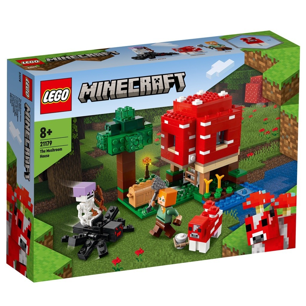 LEGO 21179 The Mushroom House Minecraft系列【必買站】樂高盒組