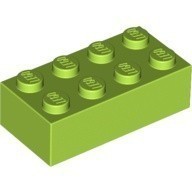 LEGO零件 基本磚 2x4 3001 萊姆綠【必買站】樂高零件