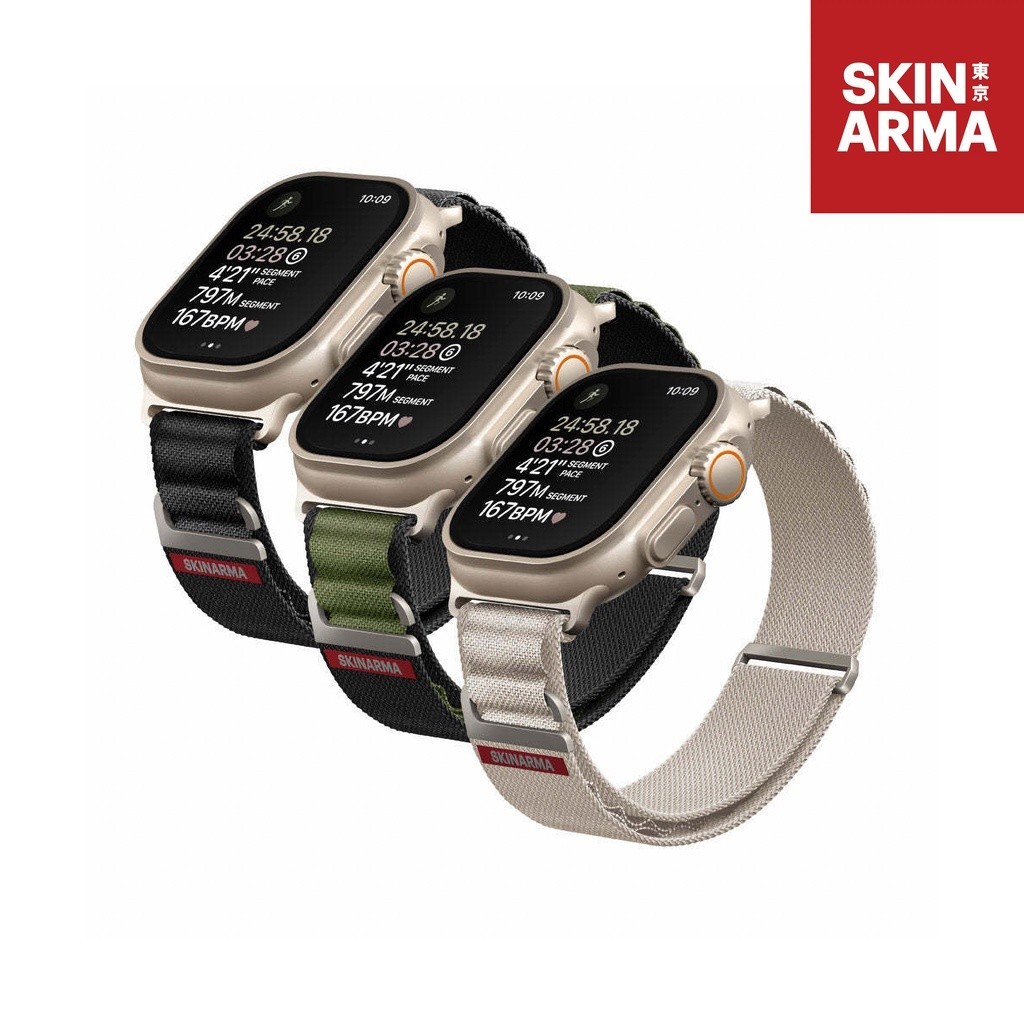 【SKINARMA 日本東京】Kobu登山款錶帶 適用於AppleWatch 42/44/45/49mm共用款｜快速出貨