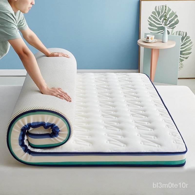 💥臺灣熱賣💥 2024新款立體乳膠床墊彩邊 乳膠床墊 單人床墊 雙人床墊 軟床墊 打地鋪 折疊床墊