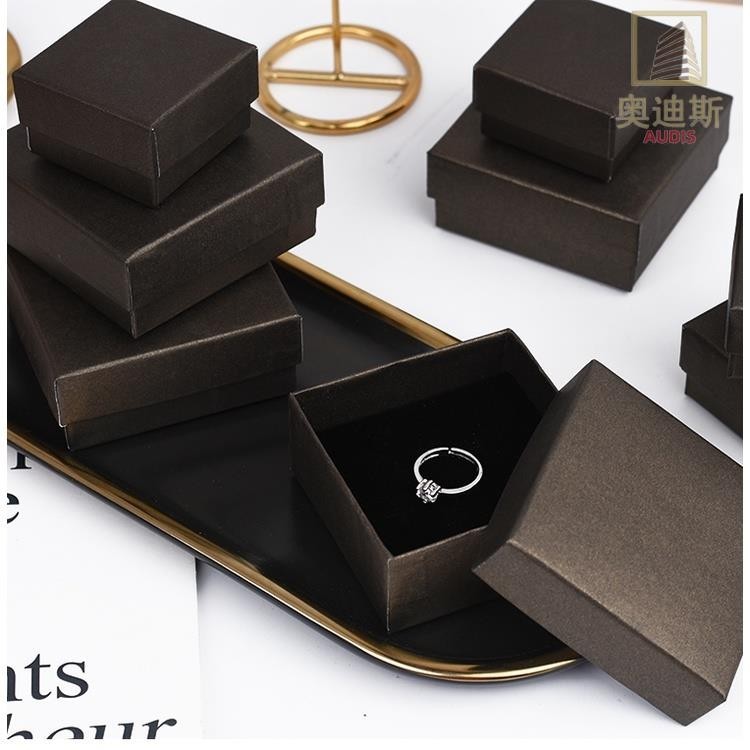 【全場客製化】【首飾盒】咖啡色首飾包裝盒 特種飾品盒 項鏈 耳環 耳釘 戒指 手鐲 手鏈 紙盒