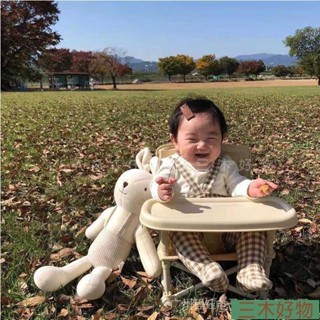 三木好物 ins韓國寶寶餐椅可摺疊便攜式多功能兒童防摔沙灘椅可固定吃飯椅