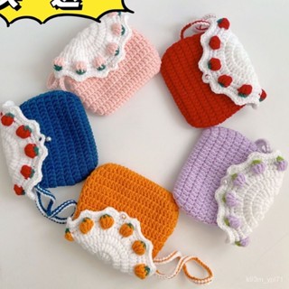 古風 diy材料包 佈藝包 零錢包 手工包 刺繡 收納錢包 手工鈎針編織毛綫零錢耳機收納包自製手拿材料小卡包視頻禮物