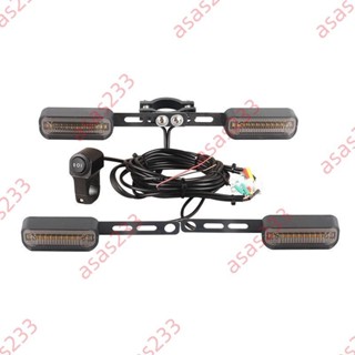 廠商 促銷甩賣＆48V-60V電動車加裝 轉向燈流水閃光led 摩托車轉向燈套裝 改裝轉彎燈 電動車改裝 機車改裝