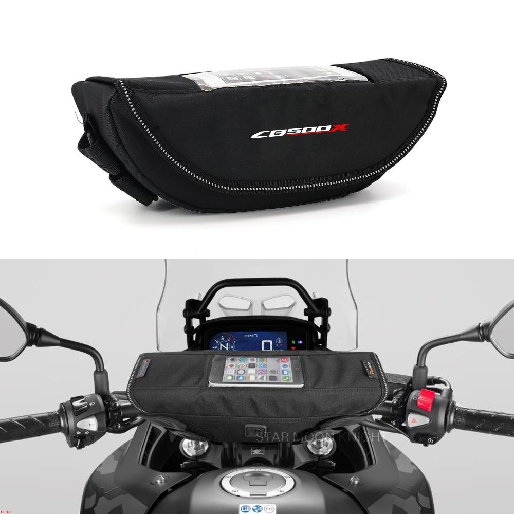 `HONDA 適用於本田 CB500X CB500F CB125F 摩托車配件防水包收納車把包旅行工具包 CB 500