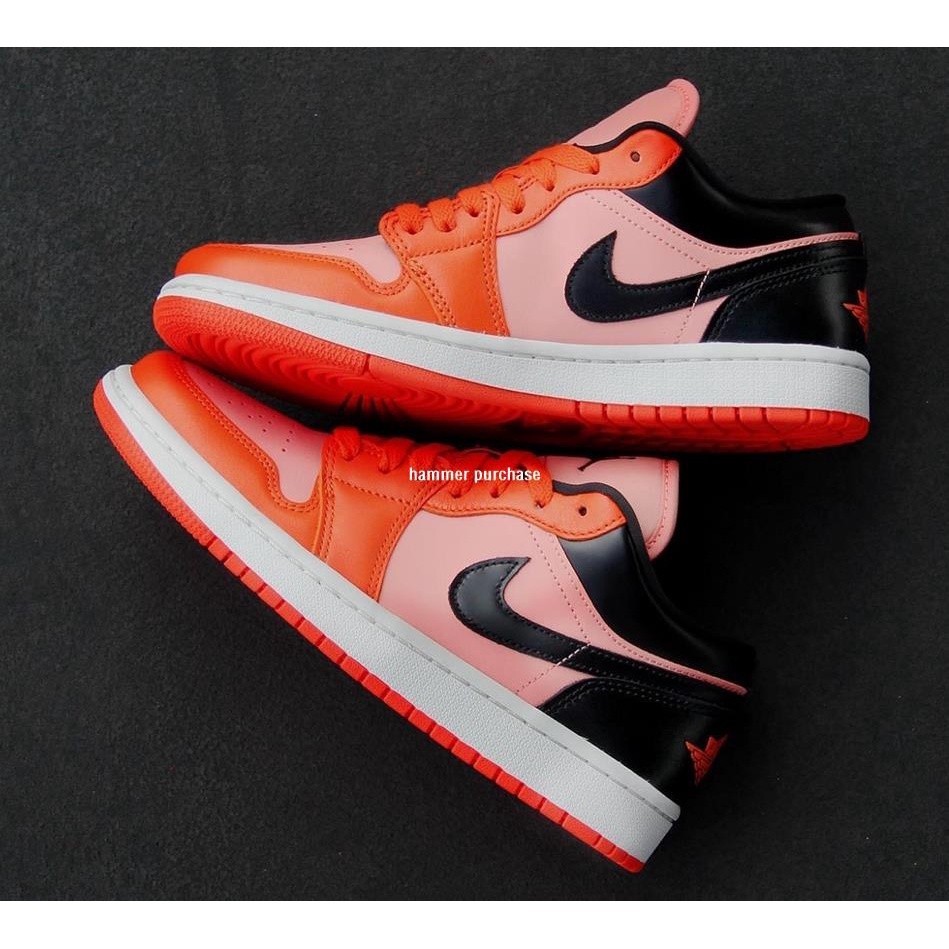 Nike Air Jordan 1 Low Orange Black 粉橙黑 籃球鞋 DM3379-600