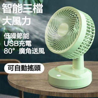 桌上型風扇 桌面風扇 可搖頭 USB風扇 學生風扇 靜音風扇 辦公桌 靜音桌立風扇 小風扇 三檔調節 涼風扇