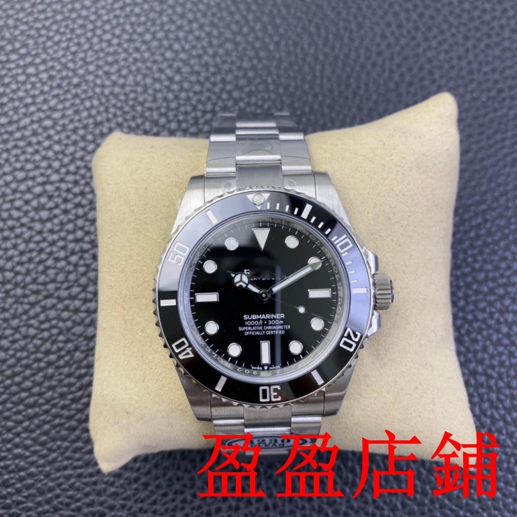 W/K二手男士手錶勞力士ROLEX40mm 黑水鬼 西鐵城機械機芯 高清耐磨鏡面 精鋼錶帶無日曆精準走時商務手錶