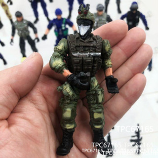 特種部隊二戰軍演戰爭模型10cm關節可動士兵人套裝備擺件男孩玩具1322