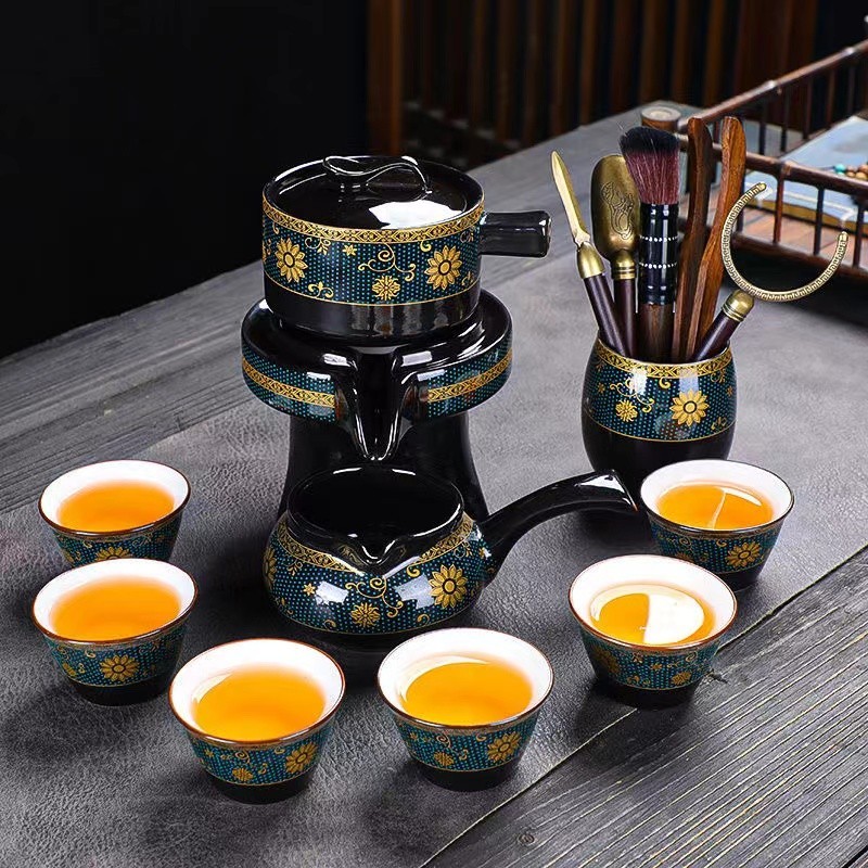 時來運轉 泡茶壺 茶具組 泡茶組 旅行茶具 自動茶具 功夫茶具 茶具 茶杯 日式茶具 半自動茶具 窯變茶具