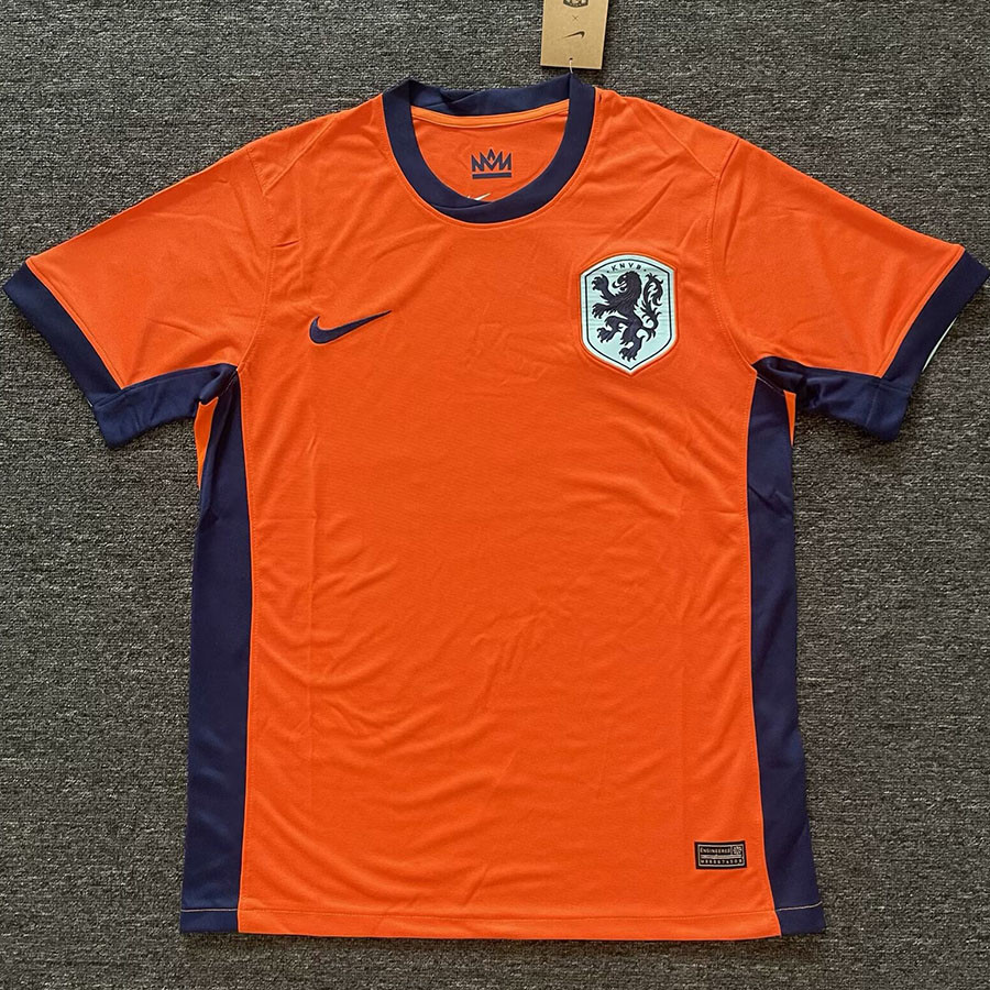 荷蘭主場 歐洲杯 球衣 24-25聯賽足球服 泰版球衣 球迷版足球服 俱樂部 國家隊 泰版足球服 運動上衣 D5