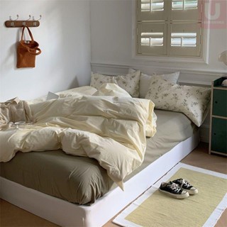 床包四件組 素色簡約 水洗棉 單人/雙人/標準/加大/特大/三件組/床單/床罩/適合裸睡