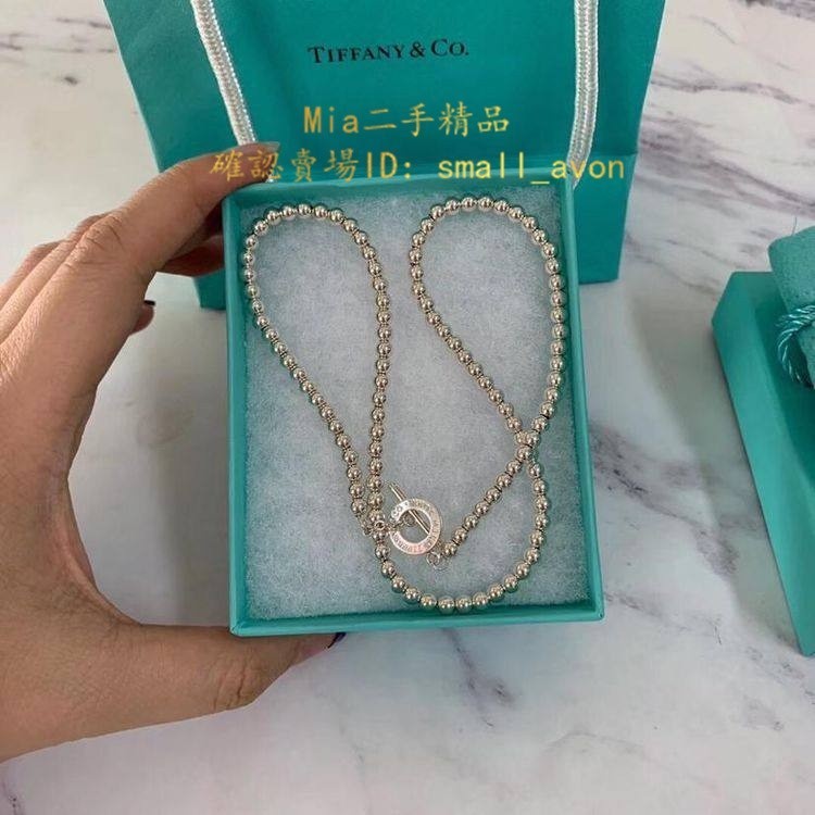 Mia二手 Tiffany &amp; Co. 蒂芙尼別扣珠珠 項鍊 珍珠項鏈