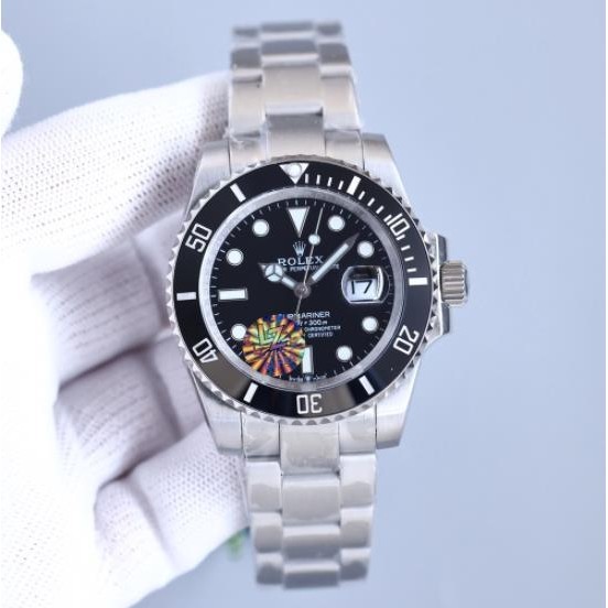 二手/Rolex勞腕錶潛航者水鬼 搭載日本精工克隆3235機芯 蠔式款 300米防水 冰藍色超亮夜光手錶 直徑41mm