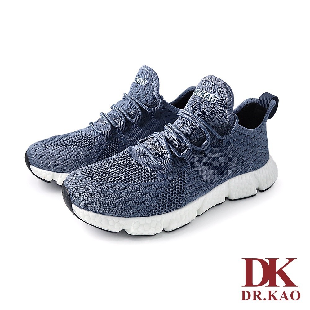 【DK 休閒鞋】素色輕量飛織氣墊男鞋 72-2139-70 藍色