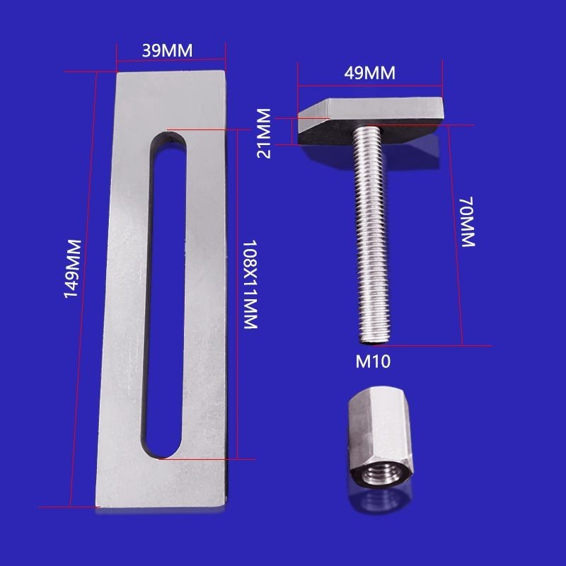 爆款*不銹鋼壓板雕刻機壓板夾具木材廣告石材固定配件臺面夾板加長高端