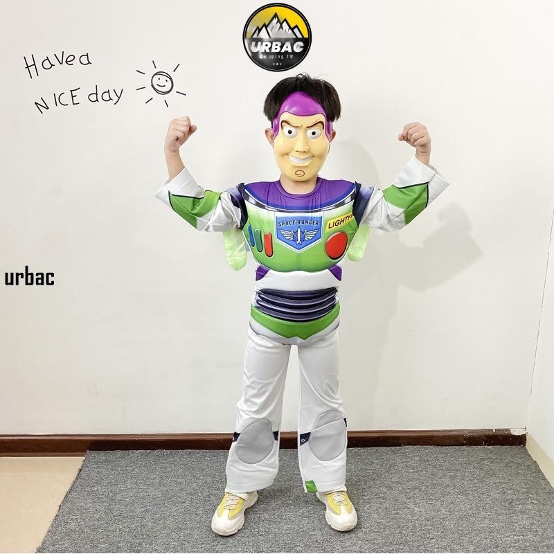 免運熱銷#巴斯光年衣服兒童萬聖節服裝cosplay玩具總動員Buzz Lightyear肌肉服
