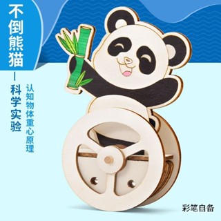 科技小製作🚀 科學實驗 DIY不倒熊貓 不倒翁 科技製作 兒童手工 科學玩具 材料包 教學教具