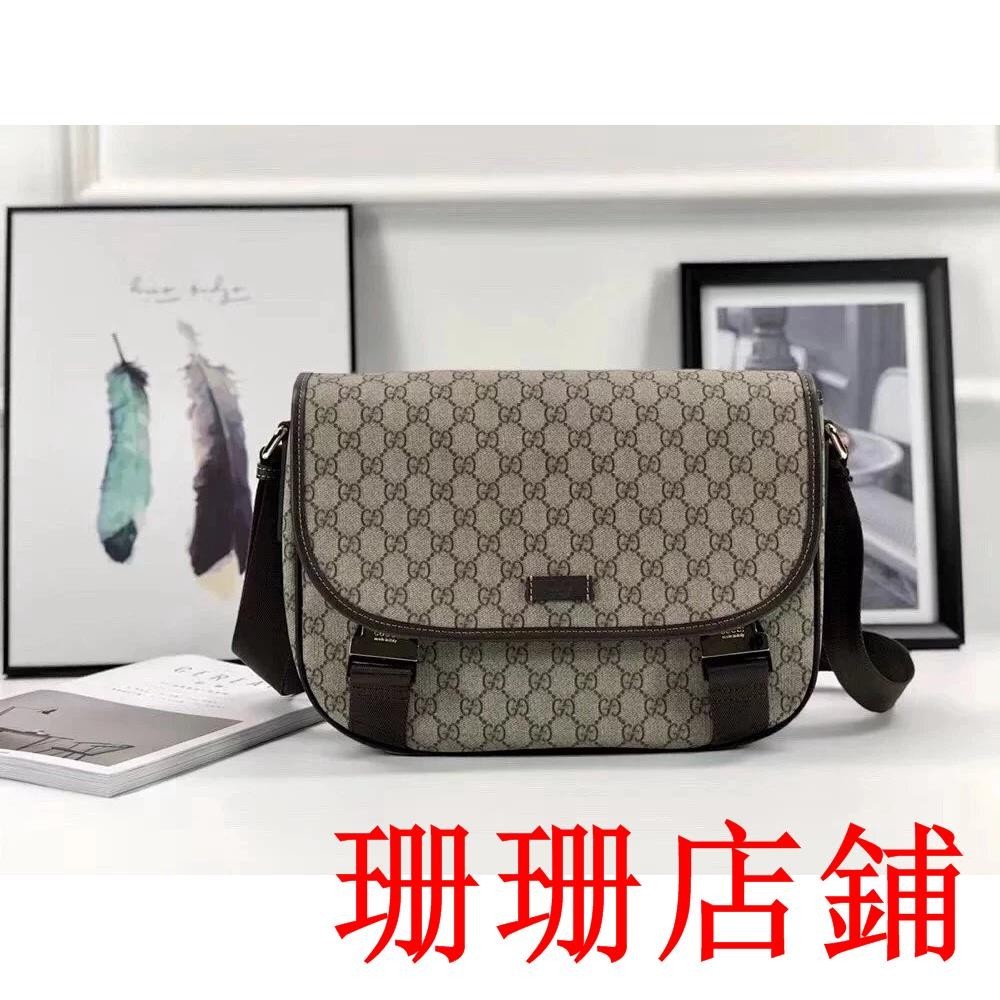 珊珊二手//Gucci/古奇男包 古馳翻蓋男包 單肩包 郵差包 斜挎包 側背包 男挎包 肩背包 斜背包