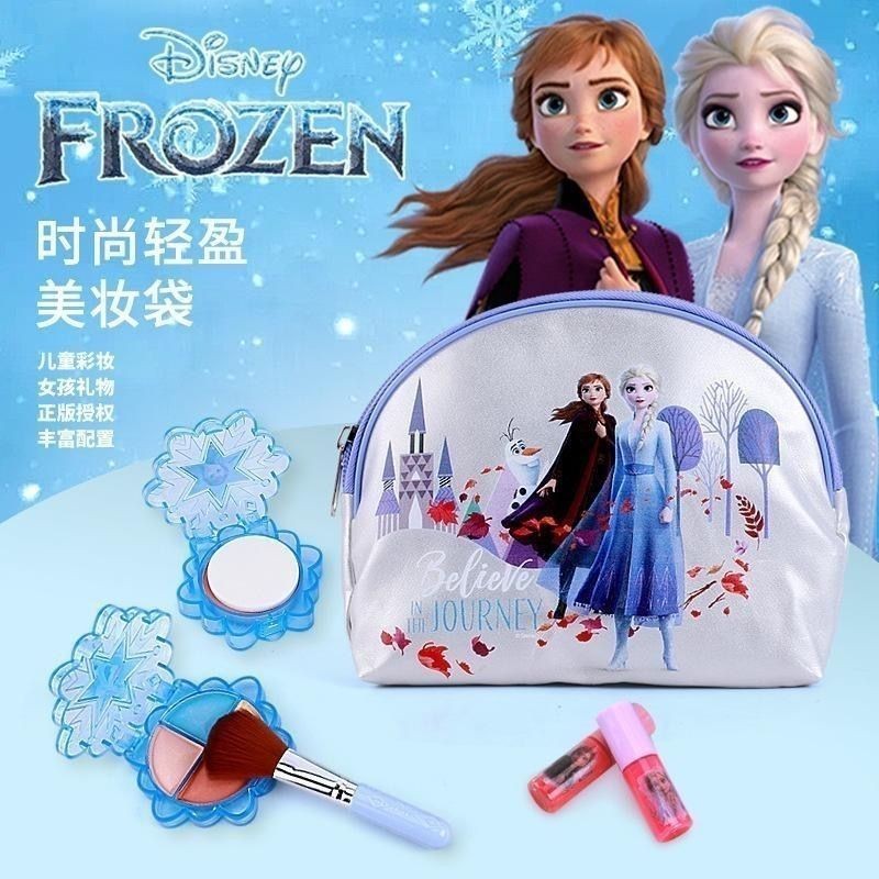✨台灣爆款✨迪士尼生日禮物無毒冰雪奇緣兒童化妝品套裝玩具女孩公主彩妝