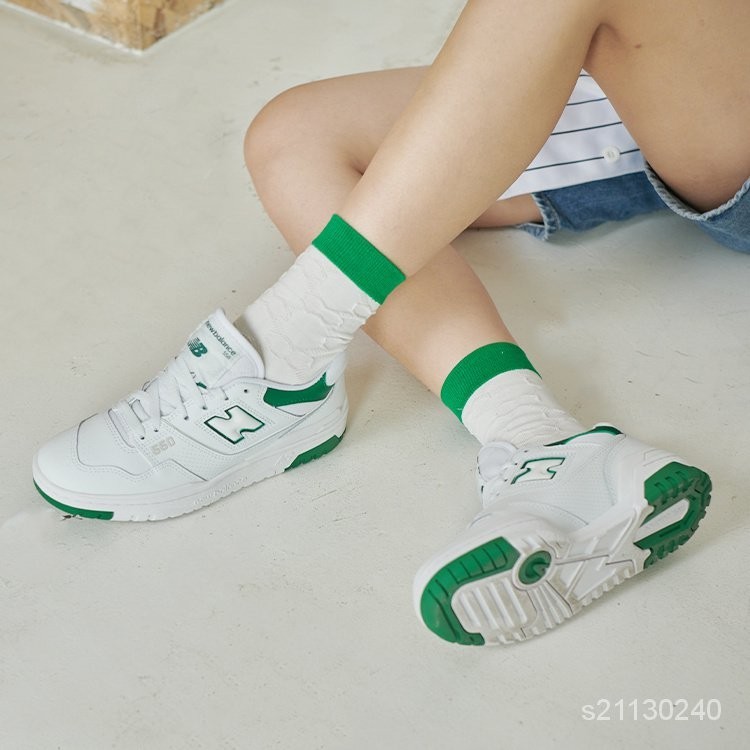 韓國代購 New Balance NB 550-IU著用 李知恩 復古 灰白 白綠 白藍 男鞋 女鞋 情侶款