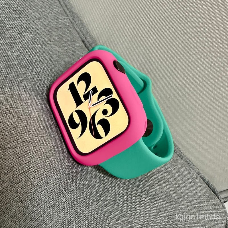 智能設備貼膜/錶帶適用iwatch錶帶S9/8/7/6/5蘋果手錶錶帶硅膠applewatch錶帶ultra LQVE