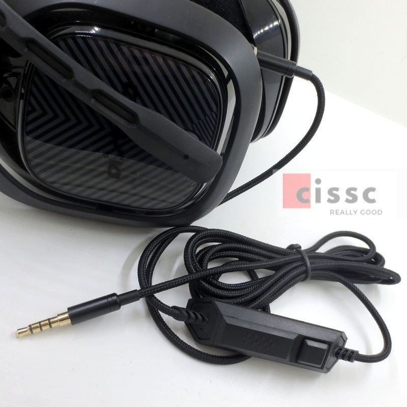 【cissc】黑色編織版羅技Astro A10 A40 頭戴式遊戲耳機音頻綫材【馨聲】