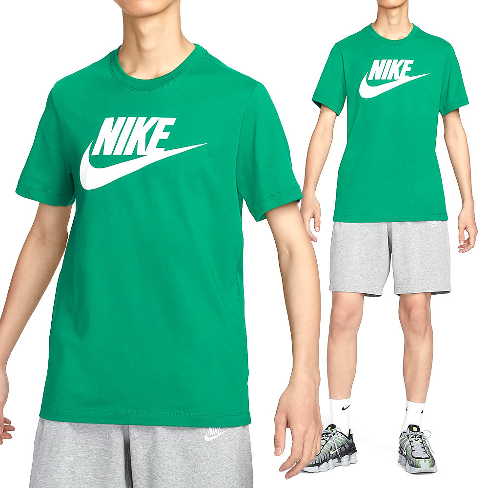 Nike As M Nsw Tee Icon Futura 男款 綠色 圓領 上衣 運動 短袖 AR5005-365