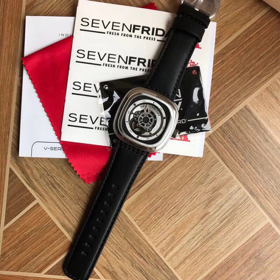 SevenFriday 七個星期五男士 男士腕錶 真皮錶帶 全自動機械錶 (手錶出貨前可拍視頻確認)