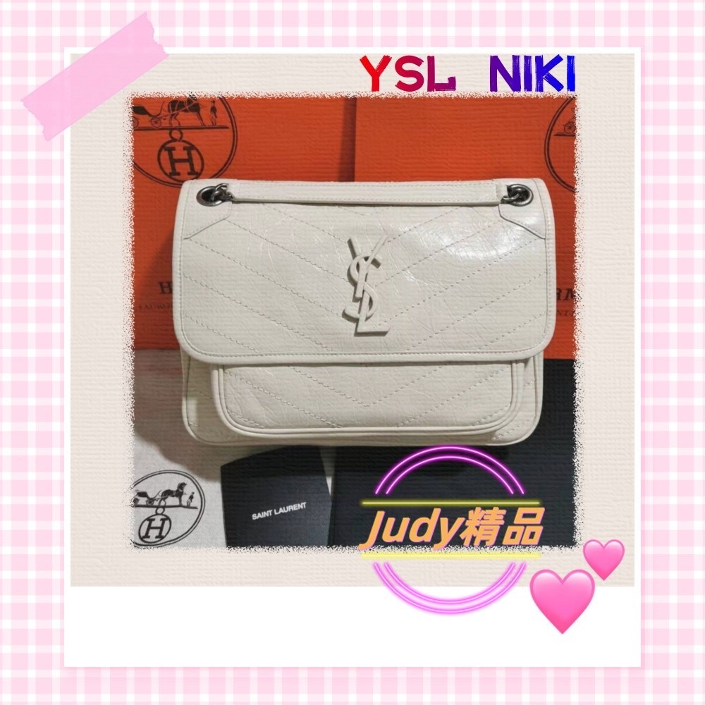 二手精品 Saint Laurent/聖羅蘭 YSL NIKI 中號 郵差包/流浪包/單肩包/斜背包498894