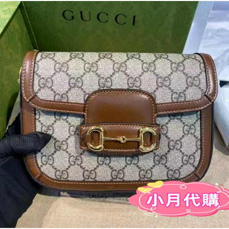 歐洲代購 GUCCI 古馳 马衔扣 1955系列 迷你 斜挎包 肩背包 單肩包 658574 馬鞍包 免運