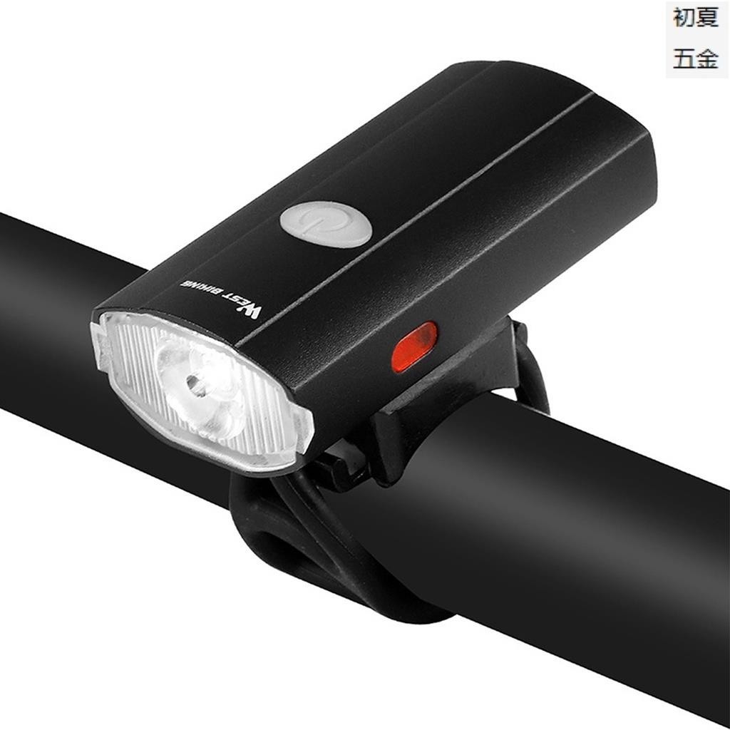 2 合 1腳踏車燈USB可充電腳踏車頭燈防水腳踏車頭燈尾燈車把前燈後尾燈兩用前燈尾燈適用於山地兒童腳踏車