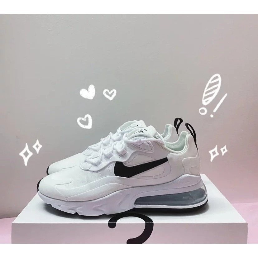 現貨 DMAX 專賣 NIKE AIR MAX 270 REACT 白黑 白底黑勾 熊貓配色 CI3899-101