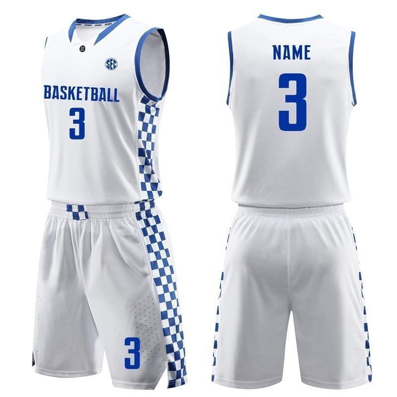 【台灣出貨】聯賽籃球服 套裝男 藍色白球衣 籃球訓練服籃球服 背心比賽隊服 籃球服 成人籃球服 套裝 比賽服 球服套