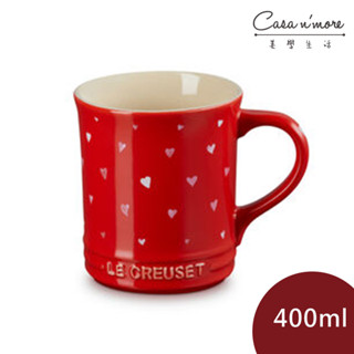 Le Creuset 甜心系列馬克杯 水杯 茶杯 陶瓷杯 400ml 胭脂紅 無紙盒 [美學生活]