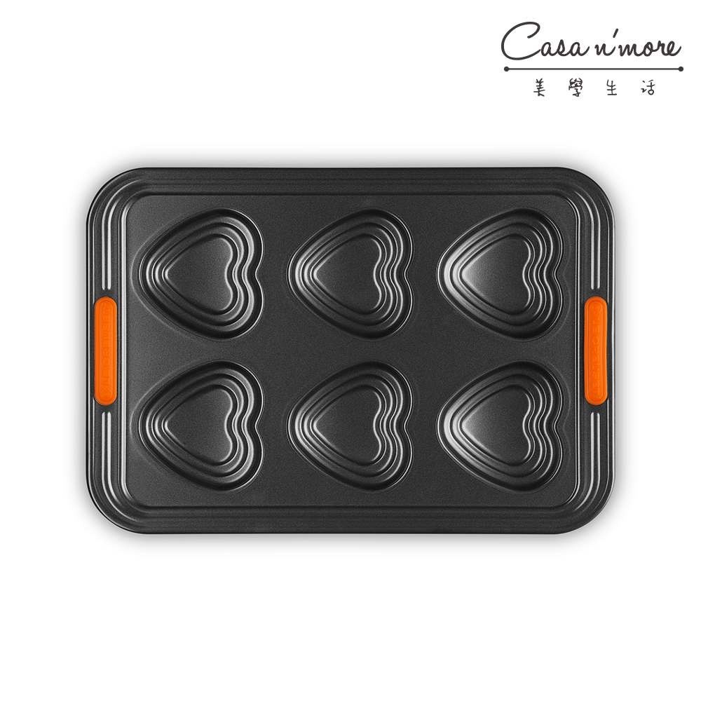 Le Creuset 甜心系列 心型分層6格烤盤模具 無紙盒