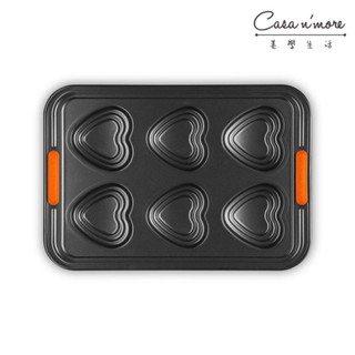 Le Creuset 甜心系列 心型分層6格烤盤模具 無紙盒