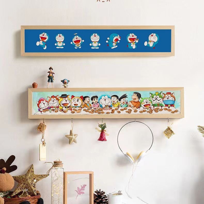 🔥熱賣款 哆啦A夢日本動漫可愛卡通鑰匙口罩包包收納裝飾掛鉤掛畫入戶門