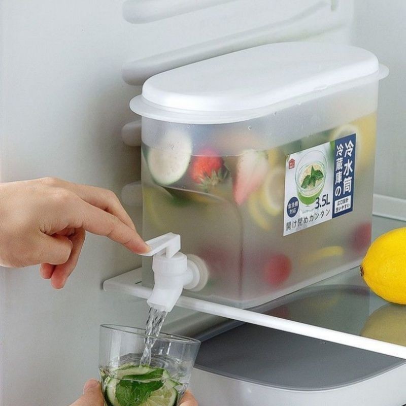 免運 3L冰箱 冷水壺 帶水龍頭 聚會飲料壺 果汁 飲料桶 大開口 透明可視 耐高溫 飲料壺