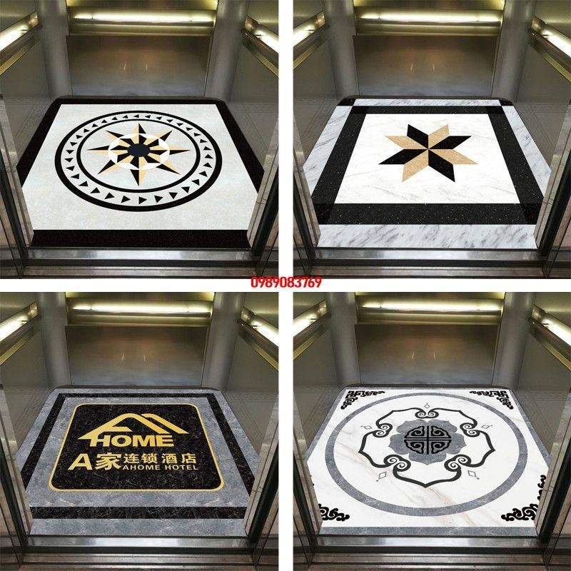 熱賣/電梯轎廂地墊小區物業店pvc地板定制logo圖案防水耐磨免洗地板