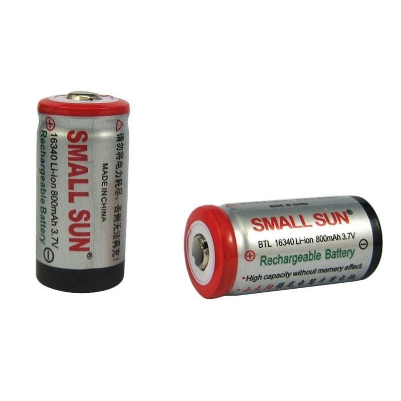 相機電池 小太陽16340可充電 電池 3.7V 電池 強光手電激光燈瞄準鏡器綠外線