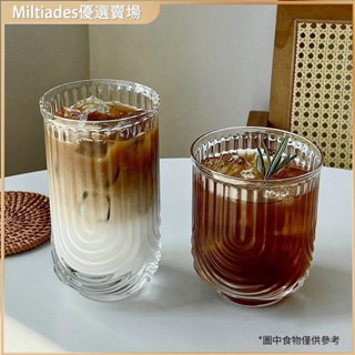 ⭐臺灣熱賣⭐韓式創意玻璃杯 ins風冰美式拿鐵咖啡杯果汁杯飲料杯子家用水杯水杯 馬克杯 陶瓷 卡通