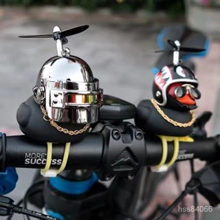 ✨精品特惠✨車載小黑鴨擺件電瓶電動摩託自行車配件頭盔裝飾品車用喇叭小黃鴨 DFLO