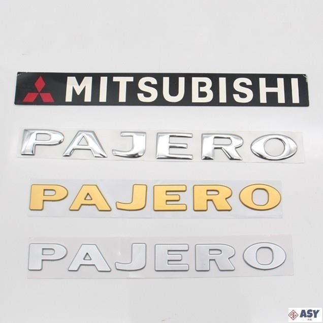 適用於MITSUBISHI 三菱 PAJERO 字母汽車汽車標誌徽章貼紙貼花替換 PAJERO Sport