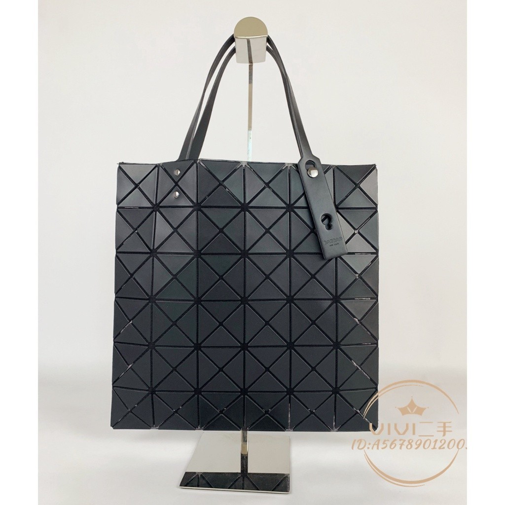 精品二手 三宅一生 Issey Miyake BAOBAO 6x6 霧面黑 手提包 肩背包 購物袋 女包