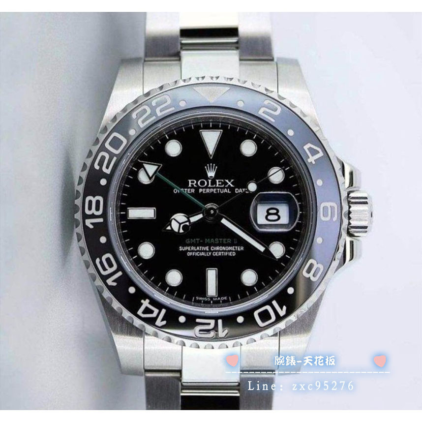 勞力士 116710 Gmt Rolex 116710 Ln 綠針 兩地時間 非 116713腕錶